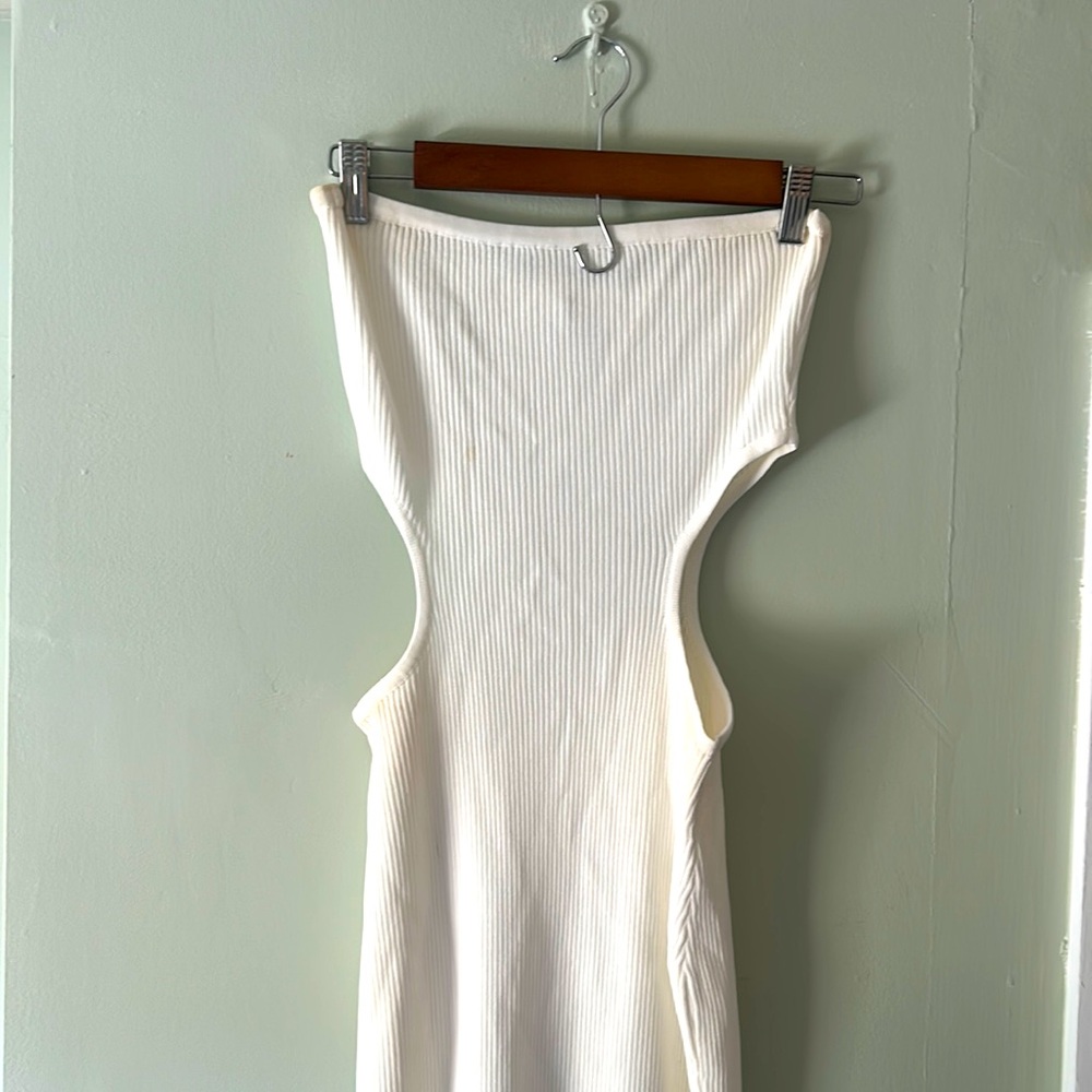 Meshki strapless knit dress